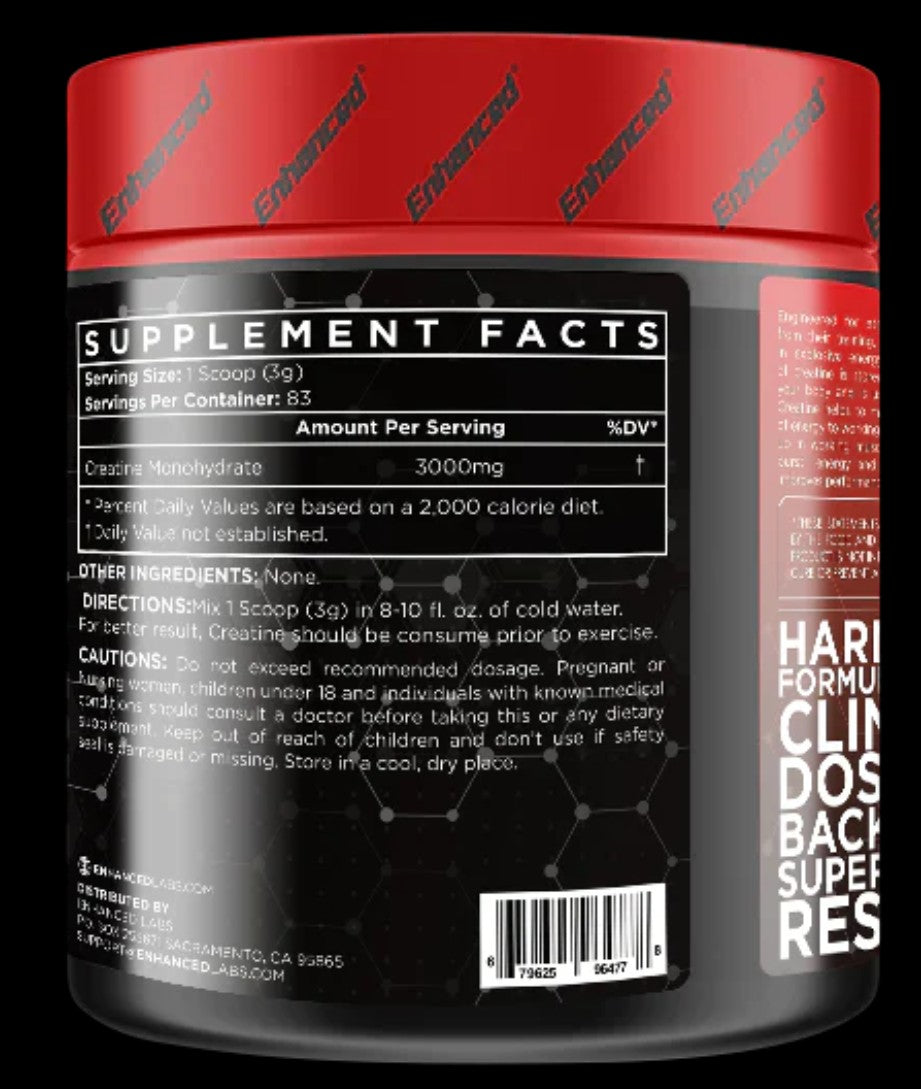 Enhanced Creatine Monohydrate 300mg (83 Serving)