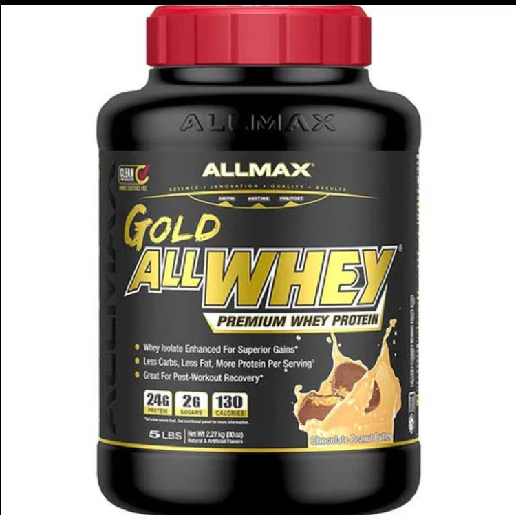 ALLmax Gold ALLwhey ' Premium Whey  Protein Powder (71 Serving) USA Version