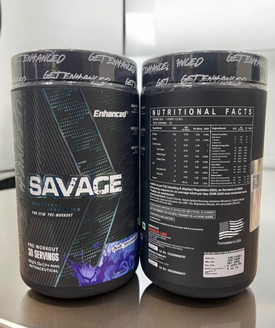 Enhanced Savage Pre Workout (30 Serving)