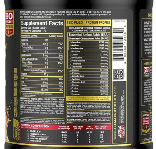 ALLmax Nutrition isoflex whey isolate protein 5 Lbs (USA Version)